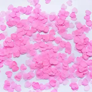 Purple Tissue Paper Heart Confetti Party Biodegradable Confetti Paper For Balloon Or Table Party Decoration