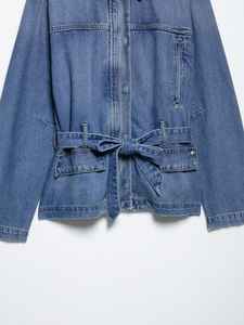 Vestes en jean pour femmes les plus vendues, bleu, logo sur le devant, respirantes, décontractées, de haute qualité, prix bas, 2024 - Product Image 5