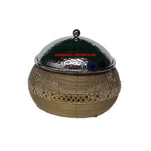 Suministros para hoteles y restaurantes, olla caliente de Metal, cazuela hecha a mano de forma redonda, calentador de alimentos de diseñador hecho a mano - Product Image 4