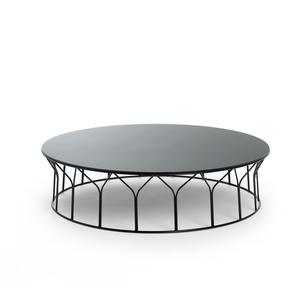 Table basse en métal et aluminium de la série High-Luxury Designer avec une finition artisanale élégante pour les intérieurs de maison et de bureau - Product Image 4