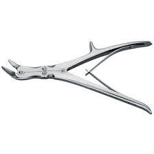 Instrumentos Quirúrgicos Veterinarios Stille Ruskin de 9.5 Pulgadas, Pinzas Cortadoras de Hueso Curvas de Acero Inoxidable Alemán, Manual, ENT CE - Product Image 3