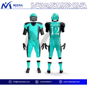 Conception personnalisée OEM uniformes de football américain pour les jeunes vêtements d'entraînement respirants à manches courtes ensembles d'uniformes de football américain - Product Image 2