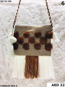 Nouveauté, sac de soirée tendance en coton dari artisanal avec motif carré, sac à bandoulière, styliste, tendance - Product Image 3