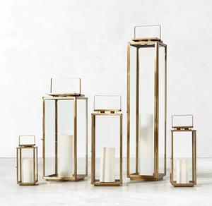 Linterna de vela de Metal de lujo, accesorios de iluminación decorativos para bodas y fiestas, faroles de vidrio hechos a mano, alta demanda - Product Image 4