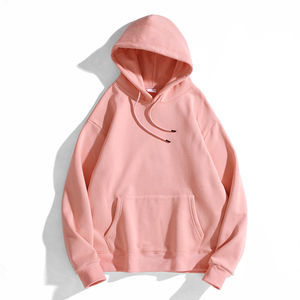 Sweat-shirt unisexe à logo personnalisé 100% sweats à capuche en coton teint uni pour hommes - Product Image 4