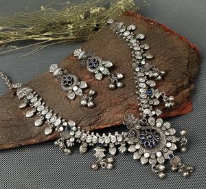 Oxidized Antique Silver Jewelry <b>Set</b> <b>Women</b> <b>Gift</b> for her - Product Image 4