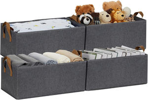 Bac de stockage en tissu peu encombrant fabriqué au Vietnam pour les vêtements et le garage - Product Image 3