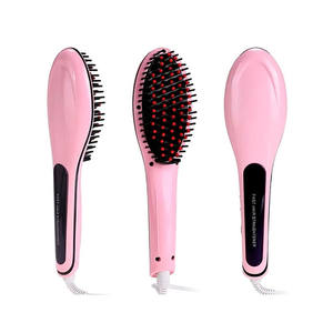 Brosse lissante électrique Myrva en céramique 45 W rose, outil de coiffage pour tous types de cheveux, usage domestique - Product Image 4