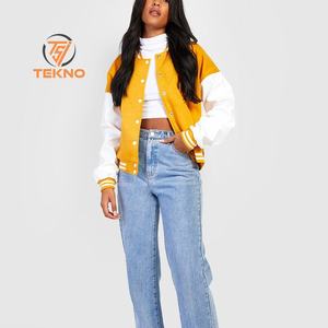 Vestes universitaires pour femmes personnalisées 2025 Vestes universitaires brodées de haute qualité pour jeunes adultes Service OEM personnalisé - Product Image 3