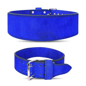 Cinturón de levantamiento de pesas para entrenamiento de sentadillas y peso muerto con cuero grueso, hebilla firme y soporte estable para la cintura, para uso profesional en el gimnasio. - Product Image 6