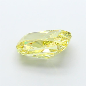 Diamant de laboratoire certifié CVD, jaune vif, taille coussin, pierre précieuse brute, éclat radieux, élégance, joaillerie fine, luxe - Product Image 4