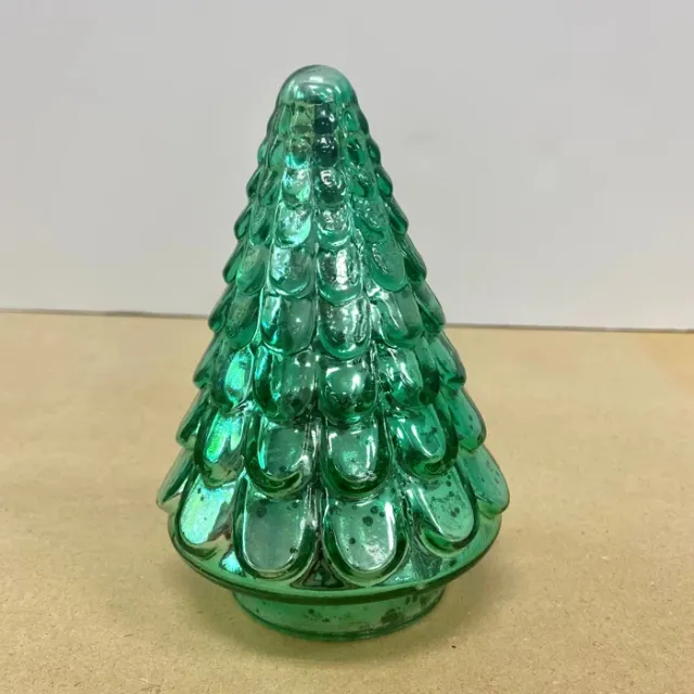 شجرة عيد الميلاد الزجاجية للبيع من المصنع مباشرة شجرة عيد الميلاد السعيدة زجاجية بإضاءة ليد مصنوعة خصيصًا للبيع بالجملة