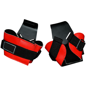 Precio al por mayor ajustable 2025 Color rojo y negro Buen proveedor Haga sus propios trabajos atléticos Ganchos de levantamiento de pesas para fitness - Product Image 6