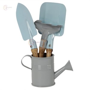 บัวรดน้ำโลหะแบบโบราณสามารถเคลือบสีฝุ่นสีเทาได้อย่างน่าชื่นชมสำหรับไลฟ์สไตล์ในบ้านและสวน - Product Image 3