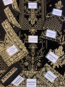 Vestido de boda bordado de terciopelo, estilo indio, paquistaní, Kameez Salwar, colección de lujo, gran oferta, 2023 - Product Image 5