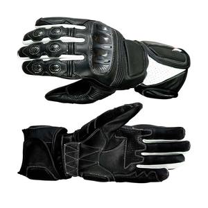 Full-Finger Touch Screen <b>Gloves</b> for Men Non-Slip Protective Leather Lining Warm Racing <b>Gloves</b> for Men's - Product Image 3