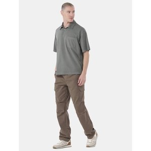 Summer New Men's Solid Color Short-Sleeve for Polo Shirts Casual Cotton T-Shirt with Lapel Pullover Work Clothes Blue White Tops - Product Image 1