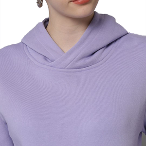 Custom Logos On Premium Cotton Tracksuit Set <b>Purple</b> Sweatsuit Hoodie Jogger Women's Active Bottoms Wholesale - Product Image 6