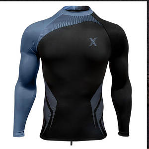 Camiseta de Manga Larga para Hombre, Fabricada en Pakistán, para Deportes de Aventura al Aire Libre, Transpirable, de Spandex/Poliéster, para Protección y Rendimiento - Product Image 1