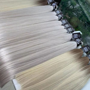 Extension de cheveux en vrac chaud en grande quantité Couleurs Ombre Brillantes Prix de gros Vietnamien brut 50 55 60 65cm - Product Image 1