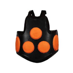 Protecteur de corps de boxe professionnel de haute qualité Logo personnalisable protège-poitrine pour MMA karaté Taekwondo Sparring Gear en cuir - Product Image 1