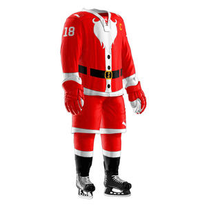 Conjuntos de uniformes de hockey sobre hielo al mejor precio y calidad al por mayor, OEM diseño personalizado para equipos deportivos, impresión digital 100% poliéster - Product Image 3