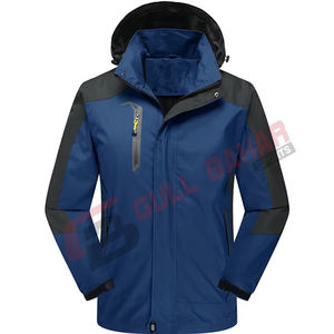 Veste coupe-vent à capuche imperméable de style rue pour hommes pour la saison d'hiver col montant fermeture à glissière XS 6XL vente! - Product Image 6