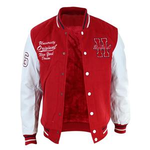 Veste ODM OEM pour hommes Custom College Varsity Vintage Bomber Style Cotton Shell Plus Size Letterman Brodé de haute qualité - Product Image 6