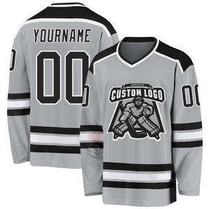Custom Made Professional Laced Collar Sublimated Hockey Uniform Youth Ice Hockey Jerseys - Product Image 5