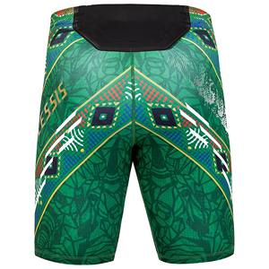 กางเกงผ้าใบขาสั้นสำหรับผู้ชายกางเกงวิ่งออกกำลังกายกีฬายิมมวยไทย MMA แบบยืดหยุ่นแห้งเร็วกันน้ำ - Product Image 4