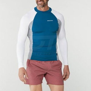 Colores sólidos de alta calidad Diseño personalizado Rash Guard Venta al por mayor Rash Guards para hombres en venta al por mayor - Product Image 4