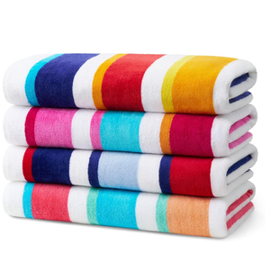 Serviette de plage absorbant l'eau en tissu pur 100% coton de style unique disponible à un prix très bas - Product Image 1