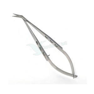 Micro tijeras profesionales con mango impreso, hoja recta afilada de acero inoxidable, juego de instrumentos de cirugía ocular Manual - Product Image 1