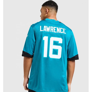 Camiseta de Fútbol Americano Sublimada con Logotipo Bordado Personalizado, Malla de Poliéster, Manga Corta, Antibacteriana, Ropa Urbana - Product Image 3