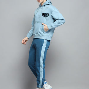 Meilleure vente Ensemble de survêtement d'hiver personnalisable avec logo Respirant Séchage rapide Pantalon avec col à capuche Décontracté Taille plus grande en vente - Product Image 2