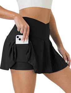 IceLike AntiUv Jupe de yoga taille haute Tennis Sports Fitness Jupe de tennis crème solaire à séchage rapide respirante, courte, jupe de tennis - Product Image 3