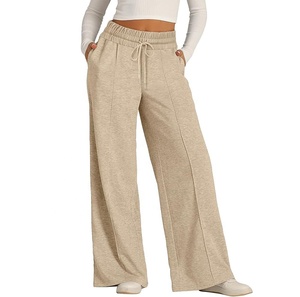 Pantalon de survêtement d'hiver personnalisé et décontracté Jogger Pantalon de survêtement en coton confortable pour femmes Pantalon de survêtement pour femmes Pantalon de jogging de couleur solide 2026 - Product Image 1