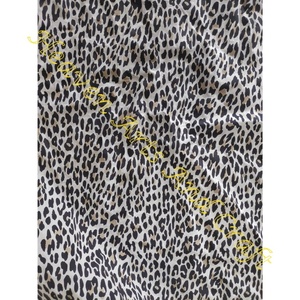 Safari Jungle Leopard Skin Print 100% Cotton Fabric India Stunning Color With Leopards Print <b>Forest</b> Fabric For Kaftan Kimono - Product Image 5