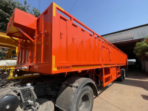 รถพ่วงเหล็กลูกฟูกบรรทุกหนัก Autocraft พร้อมผนังด้านข้างที่ทนทาน รถพ่วงบรรทุกเชิงพาณิชย์โดยผู้ผลิตจากอินเดีย - Product Image 3