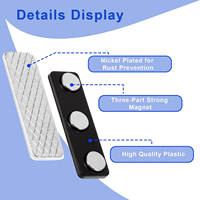 Porta Credenciales Magnético de Acrílico Transparente Personalizado, Gancho Metálico, Porta Identificación para Empleados, Personalizado para Personal de Oficina