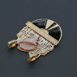 Invierte en un Estilo Urbano con Nuestro Último Colgante de Plata de Ley 925 con Diamantes de Hip Hop, Claridad VVS, para Fiestas - Product Image 3