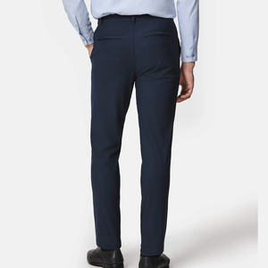 OEM <b>Men's</b> Casual Mid Waist Canvas Pants with Hidden Pockets <b>Stretchy</b> Sporty Style Pencil Trousers - Product Image 3