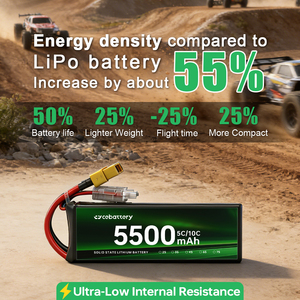 <span class=keywords><strong>Batterie</strong></span> de drone FPV 6S 8S à haut débit de charge pour course, freestyle et cinéma, 5500mAh 6000mAh 8000mAh 12000mAh avec connecteur XT60 XT90 T Dean - Product Image 4