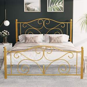 Elegante Estructura de Cama de Latón Inspirada en un Palacio con Acabado Artístico para una Decoración de Dormitorio de Lujo - Product Image 4