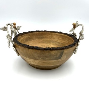 Decorative <b>Wooden</b> <b>Bowl</b> Handcrafted Wood <b>Salad</b> <b>Bowl</b> with Vintage Look and Rustic for Home Decor - Product Image 6