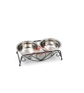2024 <b>Stainless</b> <b>Steel</b> Elevated <b>Bowl</b> Pet Feeder Fashion Wooden Pet Food Smart Automatic <b>Dog</b> Feeder - Product Image 2