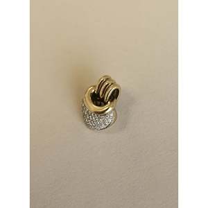 จี้เพชรรูปหัวใจแบบหนา 18K สไตล์วินเทจ พร้อมสายคล้อง - Product Image 4