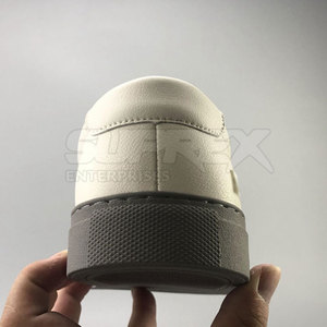 Stylish Solid Lace-Up <b>Sneakers</b> Genuine <b>Leather</b> Cowhide Midsole Breathable Design for Comfortable Everyday Walking Casual Use - Product Image 5