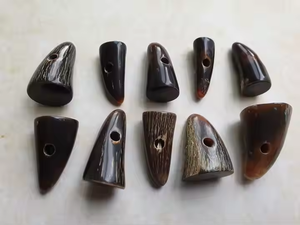 Made With Polished 2 Hole <b>Toggle</b> Button Buffalo Ox Horn Made <b>Toggle</b> by crescent crafts - Product Image 2