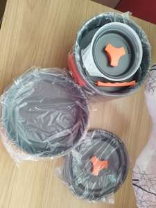 Utensilios de cocina para acampar y hacer senderismo al aire libre: olla, sartén, hervidor, <span class=keywords><strong>tetera</strong></span>, tazón, <span class=keywords><strong>cuchara</strong></span>, espátula, cucharón para sopa, estropajo, utensilios de cocina y juego de vajilla. - Product Image 6